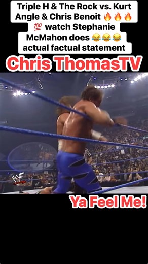2.6K views · 57 reactions | Triple H & The Rock vs. Kurt Angle & Chris Benoit  watch what Stephanie McMahon does  actual factual statement #tripleh #therock #chrisbenoit #kurtangle #fyp #fblifestyle | Chris Thomas Sr. | Facebook
