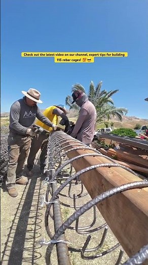Making 115 Rebar Cages For A Huge Deck 💯| How To build Rebar Piers | Expert Tips | $2k Rebar Gun 🔫