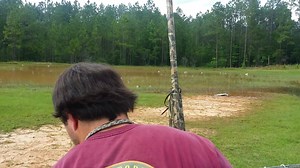 This time we shot made her wait ! Shes gonna be great come summers end her last birds she did a double and even a long cripple across the pond ! Live flier setups make a difference...book your appointment your Dog will thank you ! | Puddle Duck Labs