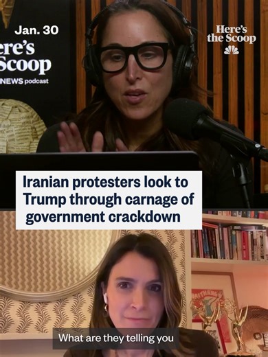 President Trump has not ruled out military action against Iran after the regime’s deadly crackdown on nationwide anti-government protests there. NBC News' Molly Hunter joins