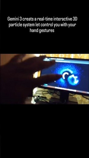 Gemini prompt: create a real-time interactive 3D particle system with three.js. #particleillusion