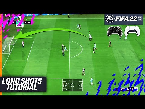 FIFA 22 LONG SHOTS TUTORIAL - THE SECRETS TO SCORE GOALS FROM LONG SHOTS in FIFA 22 - TIPS & TRICKS!