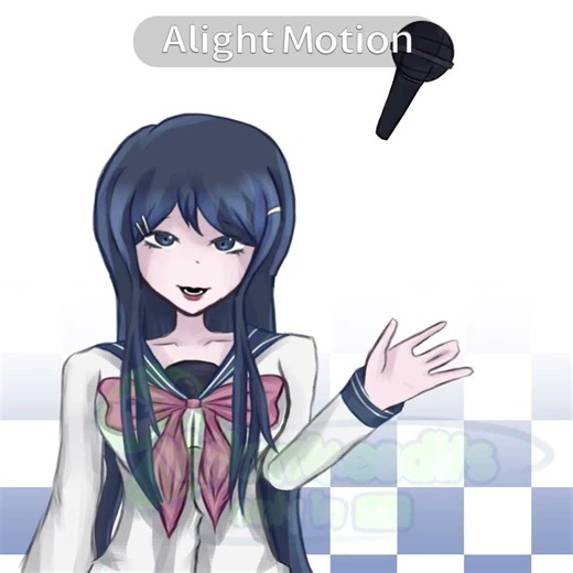 MIC POP 🎤 (ft: Sayaka Maizono) #danganronpa #tweening #animation