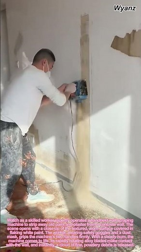 How to Remove Old Wall Paint Fast: Wall Scraping Machine in Action