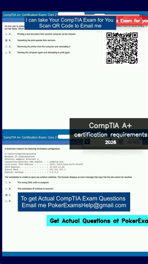 CompTIA A+ certification requirements 2026 #exampreparation #comptianetworkplus