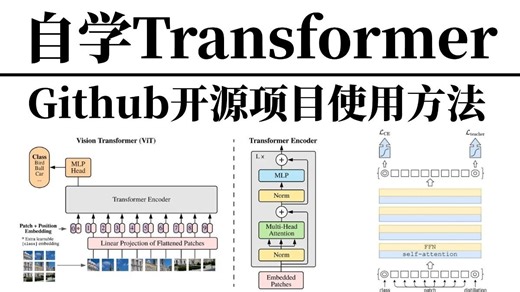 【研究生基本功】导师让做Transformer项目，论文看不懂如何跑通？手把手教学Github开源项目使用教程，看完就跑通—VIT算法