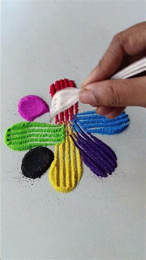 simple Rangoli, satisfying rangoli, Easy rangsatisfying #asmroli, Tricks and tips,ASMR#rangoli