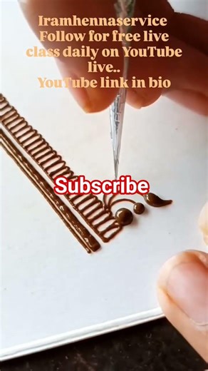 How to create border #delhi #youtubeshorts #mhendibyiram#Uae#mhendiart