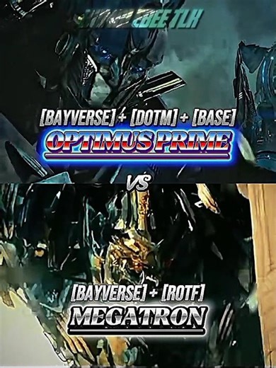 Optimus Prime Base (Bayverse) vs Megatron (Bayverse) IB:‪@OptimusprimeDotm_Would‬ #transformers
