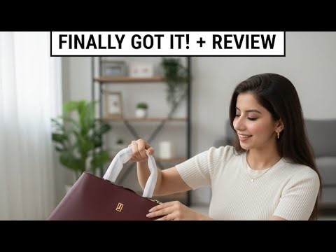 Unboxing My Jafferjee Maroon Leather Bag | Elegant & Stylish Handbag Review