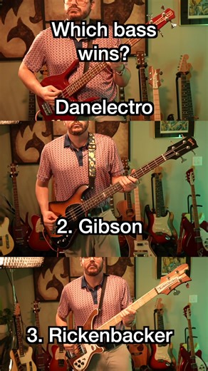 Bass Guitar Comparison: Danelectro Longhorn vs Gibson EB vs Rickenbacker 4003W
