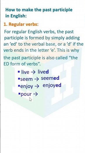 How to Make the Past Participle in English | Easy Grammar Guide