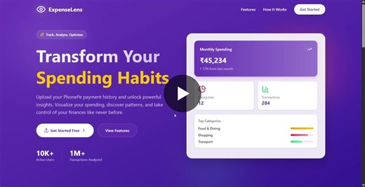 ExpenseLens: Transform PhonePe PDFs into Financial Insights | Vibhor Sharma posted on the topic | LinkedIn