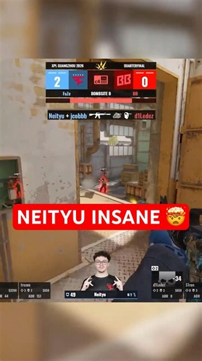 Neityu OUTSTANDING 1v3 Clutch on Cache!🔥 #cs2