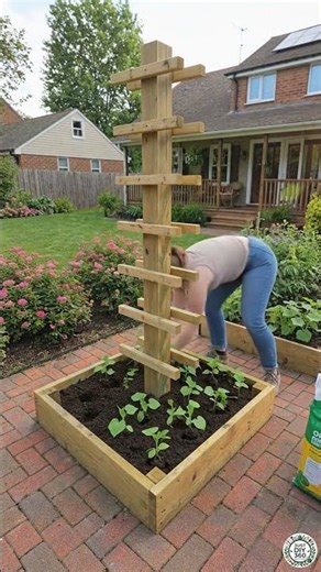 Organic Cucumber Planting #cucumber #pallet #flowerbed #garden #diy #crafts #GardenDIY #cucumbers