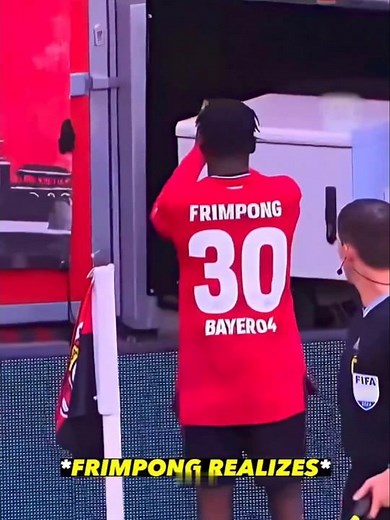 Frimpong Respect Moment 🤩 #footballshorts