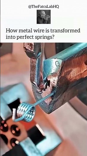 Oddly Satisfying: How Spring Are Made? #machine #engineering #manufacturing #spring #viral