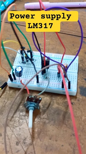 power supply LM 317 #engineering #electrical #iti #experiment #music