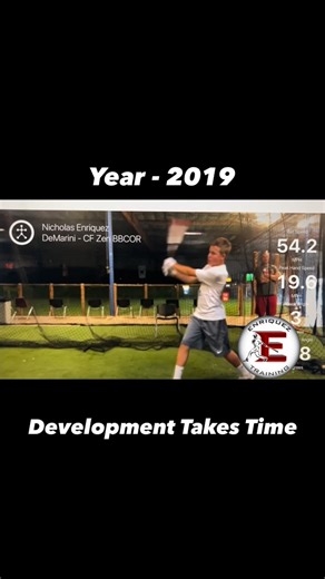 Nicholas Enriquez on Instagram: "📈 DEVELOPMENT ROAD 📈 Developing as a player takes time. Here is some video of current Oregon junior Jack Brooks. When we first started working together he was a little small but I knew he would grow and add weight. We set out to teach him how to hit so that when he added weight, he would be able to functionally use it. Now he is 190 pounds and has no problem driving the ball. I share this video to show that everyone has a different road map and time frame of wh