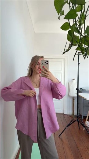 Oversize Bluse aus Leinen selber nähen! 🪡💘