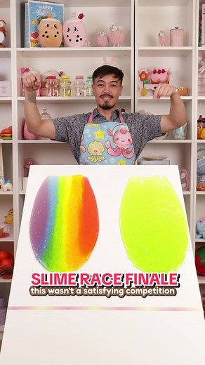 Slime Race Finale: Green vs. Rainbow 🏁 🌈