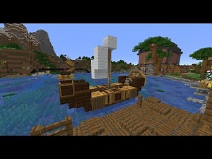 Minecraft Create Mod : Small moving ship with call button