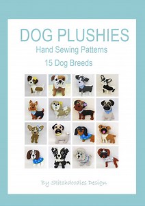 Felt Dog Pattern Book, PDF Felt Pattern, 15 Dog Breed Hand Sewing Patterns, Dog Plush Pattern, Felt Ornament, Dog Hand Embroidery Pattern - Etsy