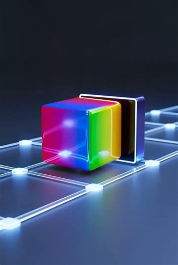 “Seamless Teleporting Cube Animation | Futuristic 3D Loop” #foryou #viral