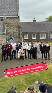 Noah Price Arrives at Isle of Man Royal Chapel Wedding