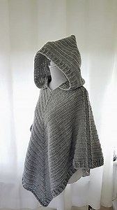 Hooded Poncho Outlander inspired pattern by Frisian Knitting