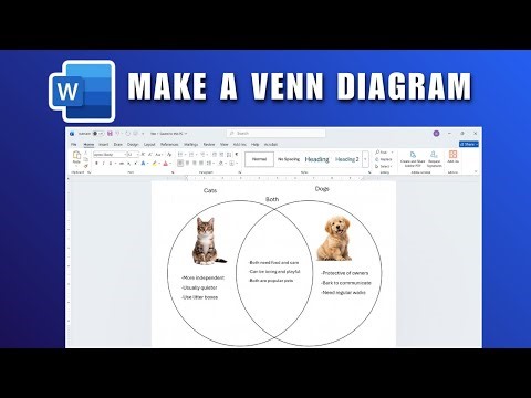 How to Make a Venn Diagram in Word 2026