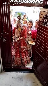 6.4M views · 52K reactions | New bride home entry . . #engament #engamentreels #engamentreelvedios #engamentvedios #viral #viralreels #trending #trendingreels #trendingnow #facebookreelsviral #indianweeding #reels #reelsviral #viralpage #lovemarrige #facebookreels #reel #couple #couplereels #lovesong #homentry #newbridehomeentry #bridehomeentry | anil photographer | Facebook