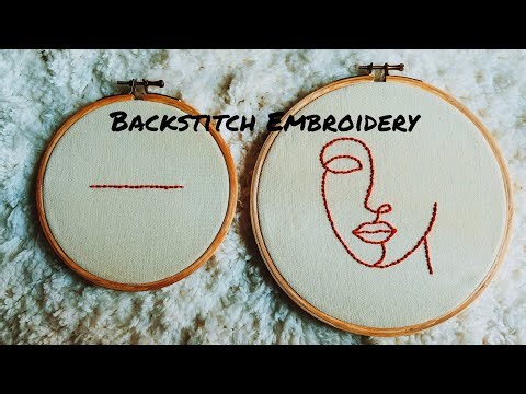 Easy backstitch | Embroidery Tutorial for Beginners | Stitch by Stitch