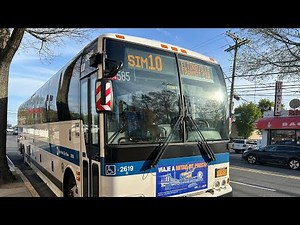 MTA NYCTA: On Board 2016 Prevost X3-45 #2619 (Front POV) On The SIM10 Express Bus Route (04/14/2023)