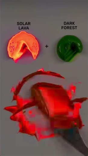 Lava transforms into pure ruby fire 🔥