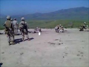 Marines firing M240G at camp pendleton
