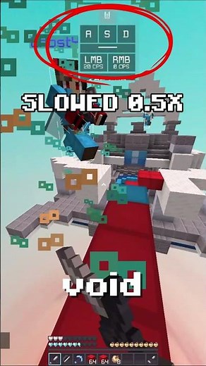 HOW TO COMBO IN MINECRAFT PVP... || 1.8.9 #minecraft #hypixel #bedwars #shorts #fyp