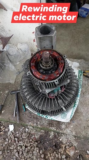 Rewinding electric motors #electrical #fbreels #everyone | Electrical Tutorial