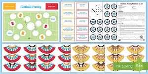 Addition To 10 Football Board Game