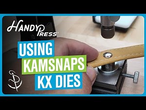 Using KamSnaps KX Dies in the HandyPress® Tool