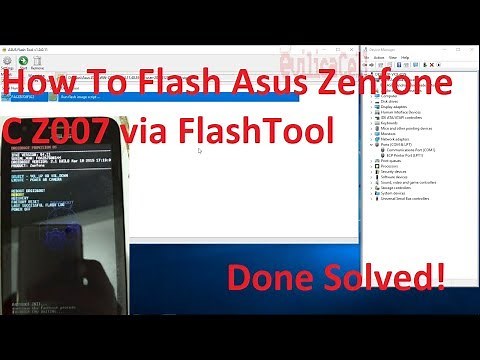 Tutorial Flash Asus Zenfone C (Z007) via Asus FlashTool