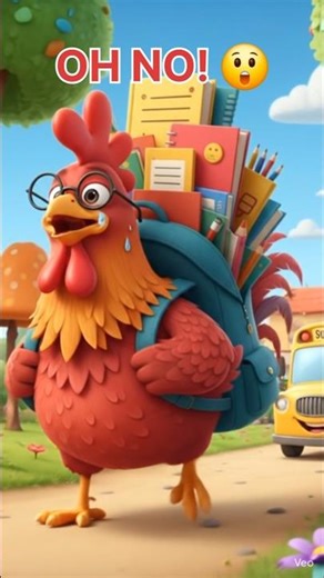 ANGRY ROOSTER! 😠🐔👻 | Funny Kids School Story 😂 Uh-Oh! Rooster Is Angry 😲🐔 BIG TROUBLE! 😲