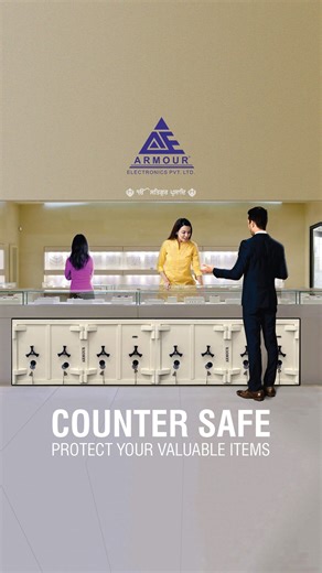 Armour Electronics Private Limited on Instagram: "💎 The Ultimate Counter Safe for Jewellers | Armour Electronics 🔐 Your showroom’s silent guardian—now built stronger, smarter, and sleeker. 🛡 4-Door, Double Compartment Design 📏 Dimensions: 62" W × 22" D × 28.5" H (24" D including handle & hinges) 📤 Adjustable & removable shelf in each compartment 💪 Heavy Duty Double Wall Construction - 🔥 Fire Resistant - ⛏ Drill Resistant - 🔦 Torch Resistant - 🤺 Pry Resistant - 🧟 Burglar Resistant 🔒 Se