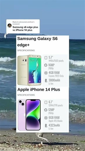 Apple iPhone 14 Plus vs Samsung Galaxy S6 Edge Plus