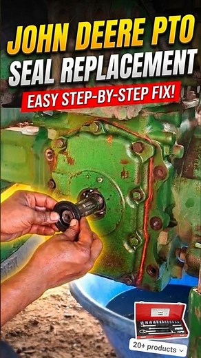 How to Change PTO Oil Seal on John Deere Tractor |Easy Fix #johndeere #farming #mechanic #automobile