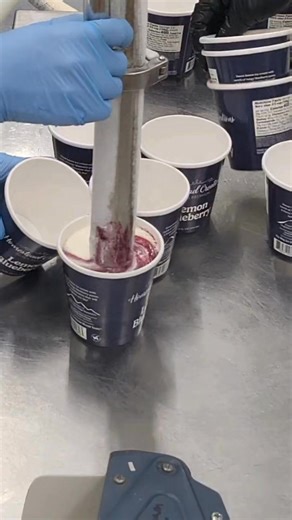 Is Lemon Blueberry your new favorite? Sweet lemon ice cream with swirls of tangy blueberry puree. A flavor combination that will brighten any day! | Homestead Creamery, Inc