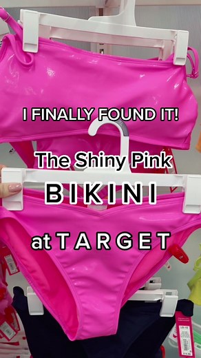Target Swimwear 2021: Shiny Pink Bikini Review