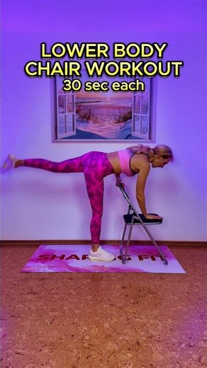 Lower Body Chair Workout | Quick Bodyweight Leg Moves (No Equipment)
