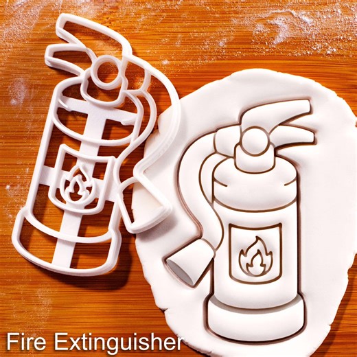 Fire Extinguisher Cookie Cutter – Firefighter, Emergency Theme Baking, Fondant Decoration Tool - Etsy