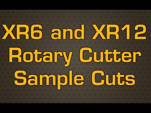 XR6 and XR12 CNC Rotary Cutter Sample Cuts